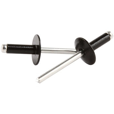 Allstar Large Head Rivet Black Alum 250pk