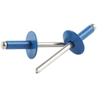 Allstar Large Head Rivet Blue Alum 250pk Pepsi