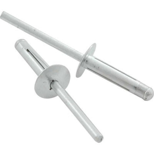 Allstar Medium Head Rivet 250Pk Silver Flange Type Aluminum Mandrel