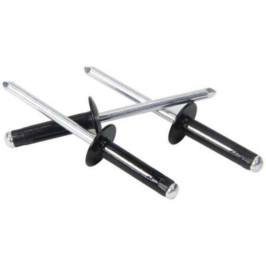 Allstar Medium Head Rivet 250Pk Black Flange Type Aluminum Mandrel