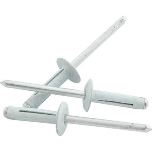 Allstar Medium Head Rivet 250Pk White Flange Type Aluminum Mandrel