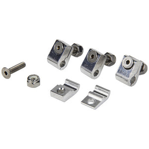 Allstar 2pc Aluminum Line Clamps 3/16in 4pk