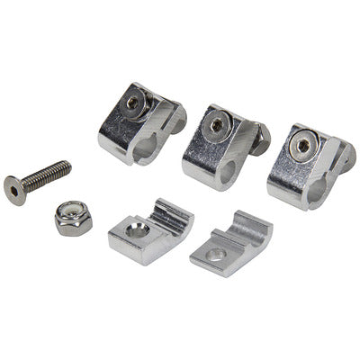 Allstar 2pc Aluminum Line Clamps 1/4in 4pk