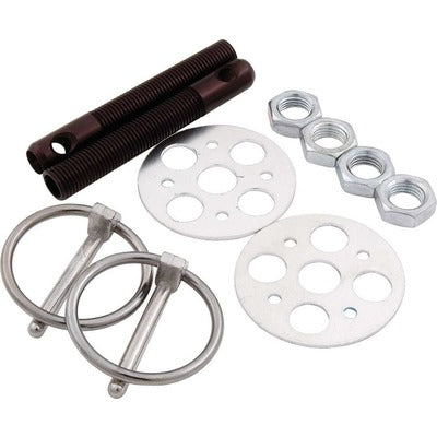 Allstar Lightweight Aluminum Hood Pin Kit 3/8in Black