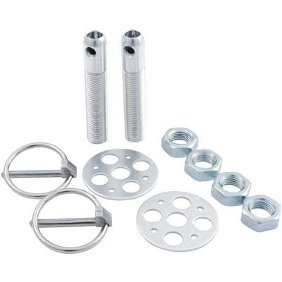 Allstar Lightweight Aluminum Hood Pin Kit 1/2in Silver