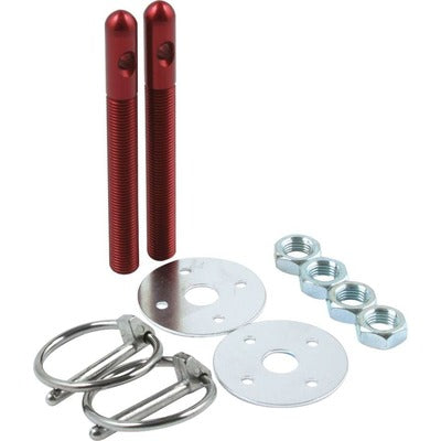 Allstar Aluminum Hood Pin Kit 3/8in Red