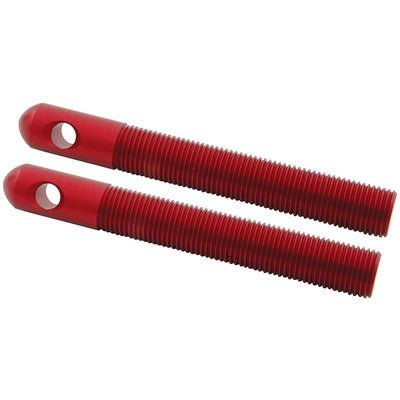 Allstar Replacement Aluminum Hood Pins 1/2in Red 2pk