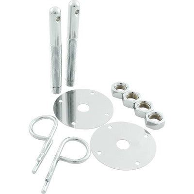 Allstar Steel Hood Pin Kit w/ 5/32in Hairpin Clips