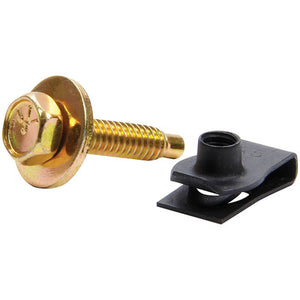 Allstar Body Bolt Kit w/ Clips 50pk Gold