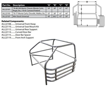 Roll Cage Kit Standard Intermediate - GM