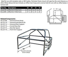 Allstar Performance Offset Deluxe Roll Cage Kit