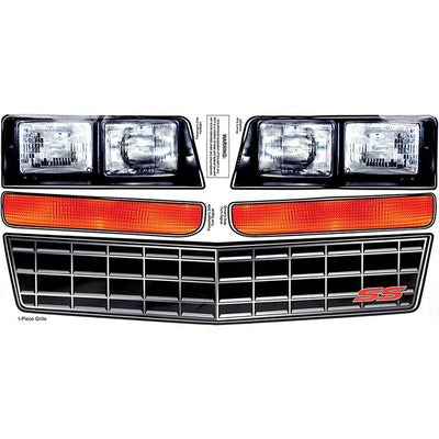 Headlight Decal Kit with Stock Grille - Monte Carlo SS 1983-88