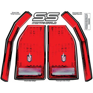 Monte Carlo SS Tail Light Decal Kit 1983-88