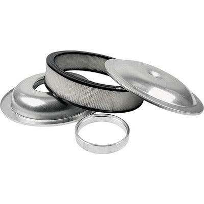 Allstar Lightweight 14in Air Cleaner Kit Plain 4in Paper Element