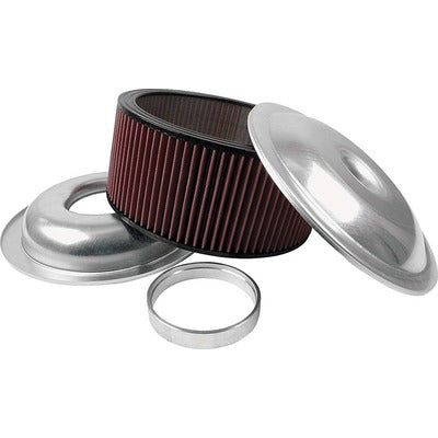 Allstar Lightweight 14in Air Cleaner Kit Plain 6in Washable Element