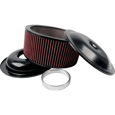 Allstar Lightweight 14in Air Cleaner Kit Black 6in Washable Element