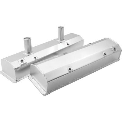 Allstar Valve Covers SBC Fab Aluminum w/Tubes