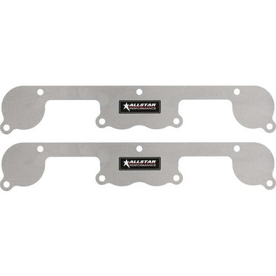 Allstar Exhaust Block Off Plates SBC Spread Port Aluminum