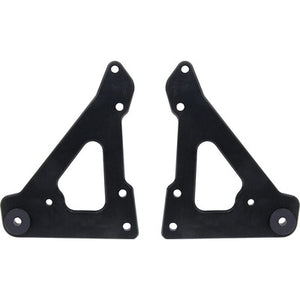 Allstar Front Motor Plate 2pc w/ Bushings Black