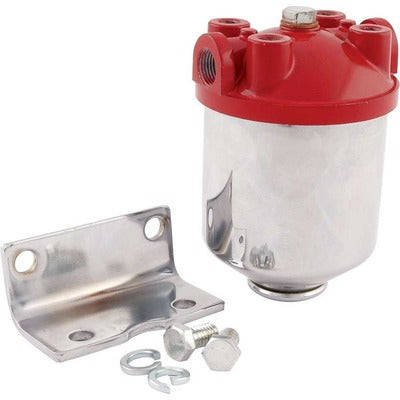 Allstar Fuel Filter Chrome Canister