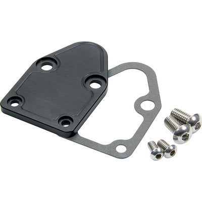 Allstar SBC Fuel Pump Block Off Plate Black