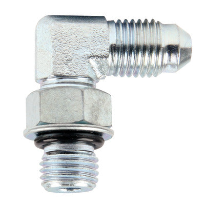 Allstar Adapter Fittings -4 to 7/16-20 90 Degree 10pk