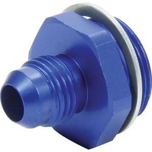 Allstar Carb Fitting w/Washer 7/8-20 to -6 Male Blue