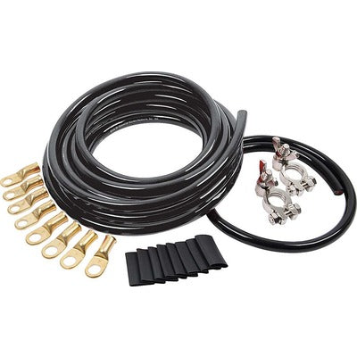 Allstar Battery Cable Kit 4 Ga. 1 Battery All Black