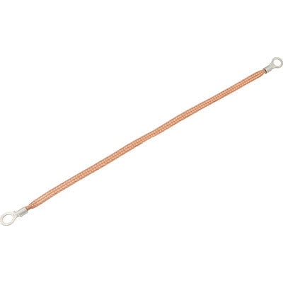 Allstar Copper Ground Strap 18in w/ 1/4in Ring Terminals