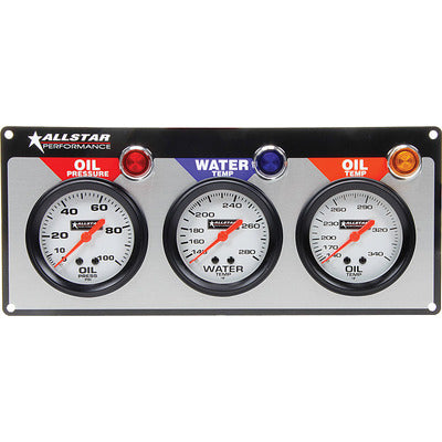 Allstar 3 Gauge Panel ALL OP/WT/OT