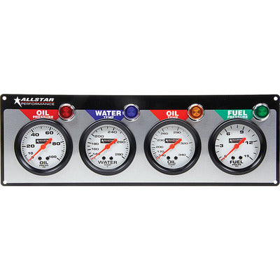 Allstar 4 Gauge Panel ALL OP/WT/OT/FP