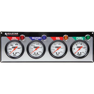 Allstar 4 Gauge Panel ALL OP/WT/OT/FP