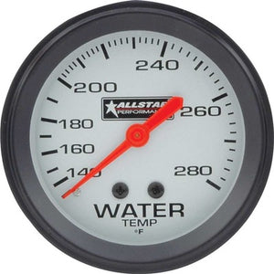 Allstar Water Temp Gauge 140-280F 2-5/8in