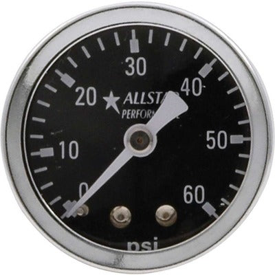 Allstar 1.5in Gauge 0-60 PSI Dry Type