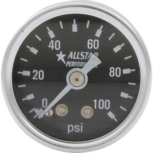 Allstar 1.5in Gauge 0-100 PSI Dry Type