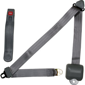 Allstar Retractable Lap/Shoulder Seat Belt 3pt Gray
