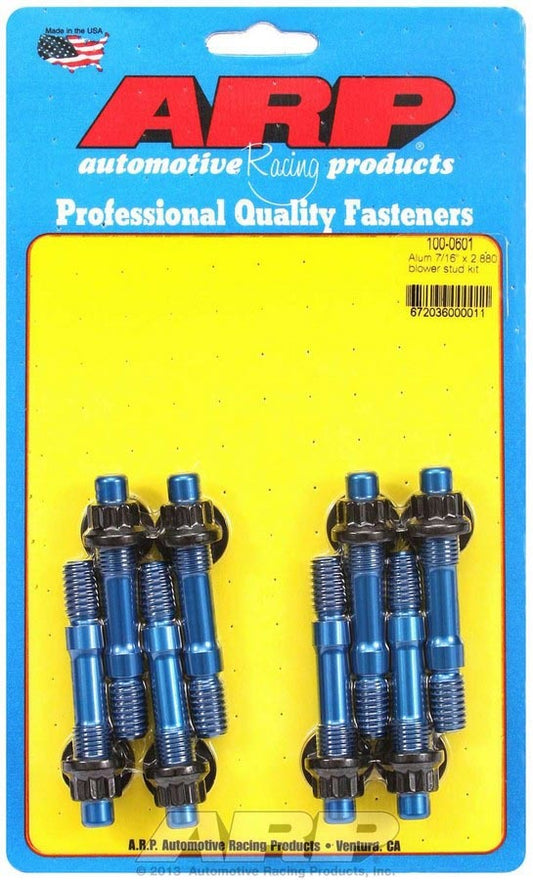 ARP Aluminum Blower Stud Kit 7/16 x 2.880 OAL 100-0601