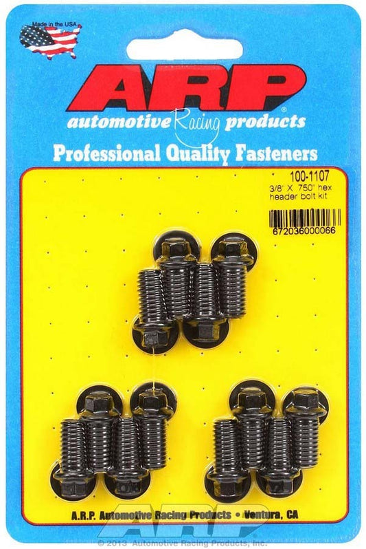 ARP Header Bolt Kit - 6pt 3/8 x .750 UHL (12) 100-1107