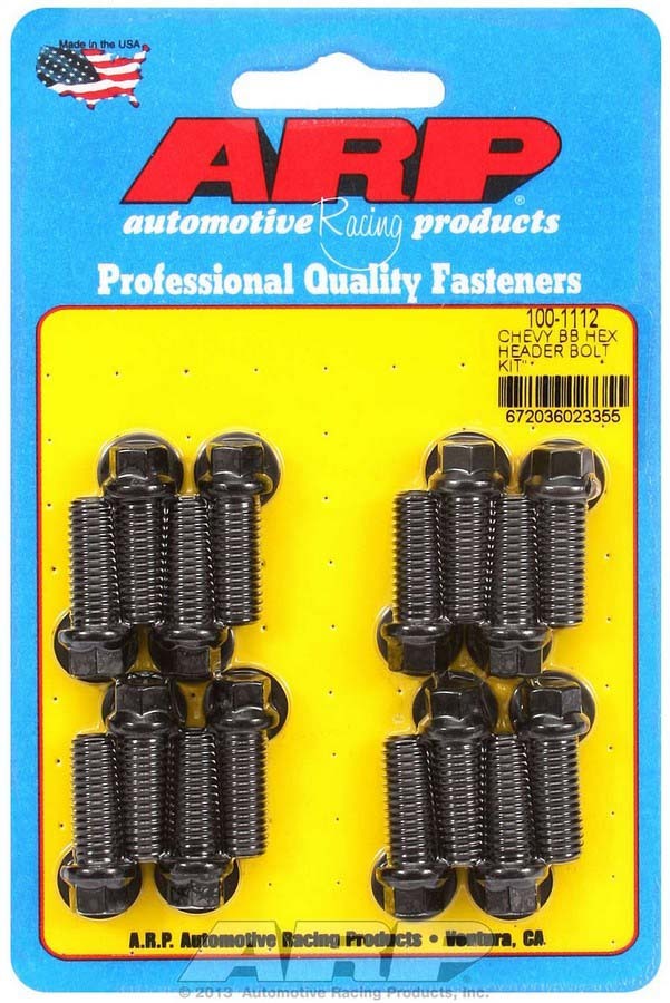 ARP Header Bolt Kit - 6pt 3/8 x 1.00 UHL (16) 100-1112