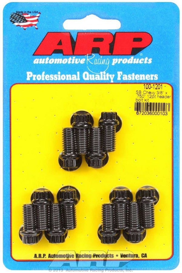 ARP Header Bolt Kit - 12pt 3/8 x .750 UHL (12) 100-1201