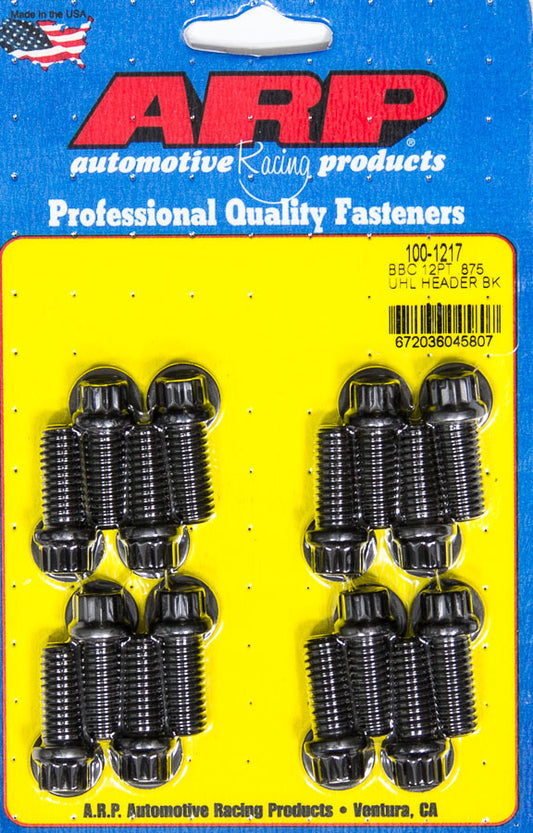 ARP Header Bolt Kit - 12pt 3/8 x .850 UHL (16) 100-1217