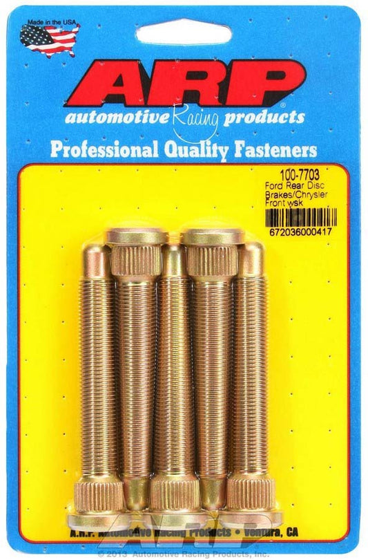 ARP Wheel Stud Kit - 1/2-20 3.500/.625 Knurl (5) 100-7703