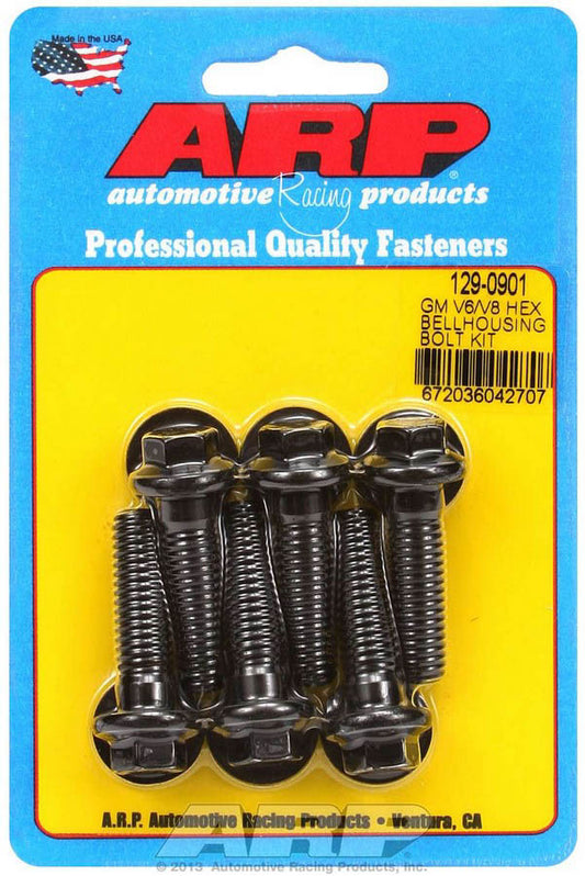 ARP Bellhousing Bolt Kit - 6pt GM V6/V8 129-0901