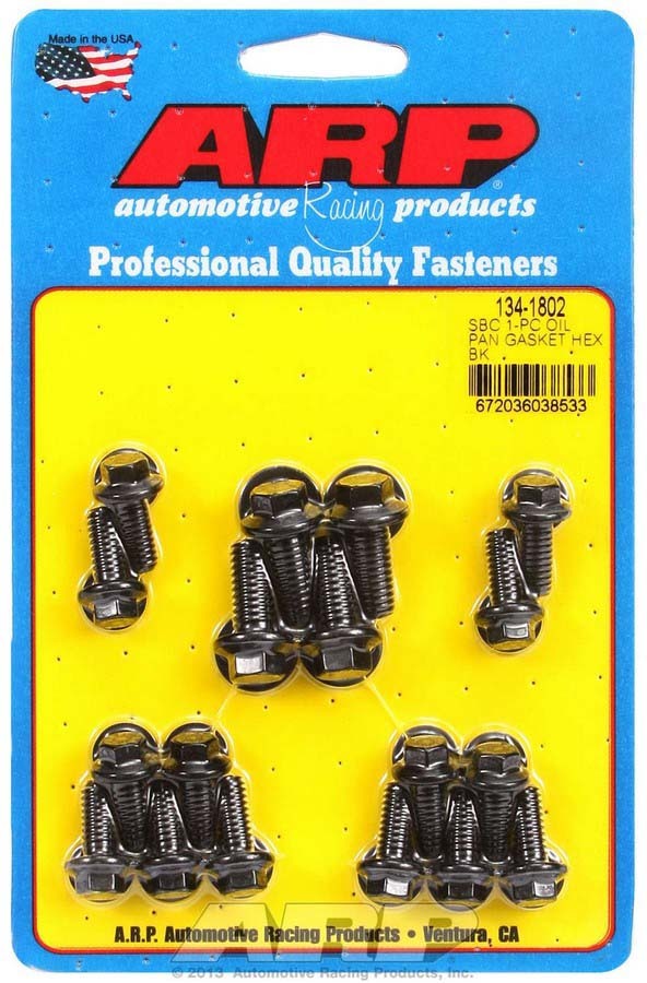 ARP SBC Oil Pan Bolt Kit - 6pt 134-1802