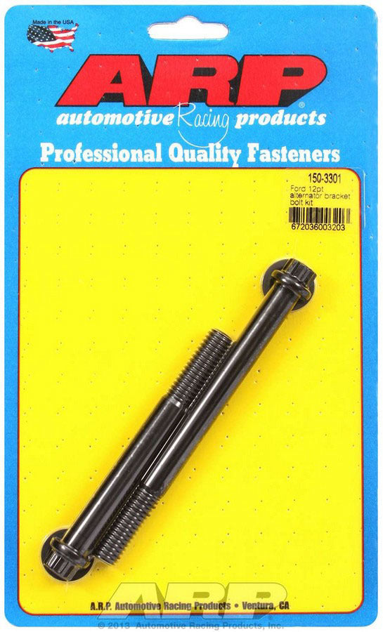 ARP Ford Alternator Bracket Bolt Kit - 12pt 150-3301
