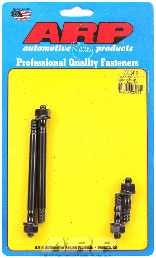 ARP Carb Stud Kit Quadrajet w/1/4" Thick Gasket 200-2413