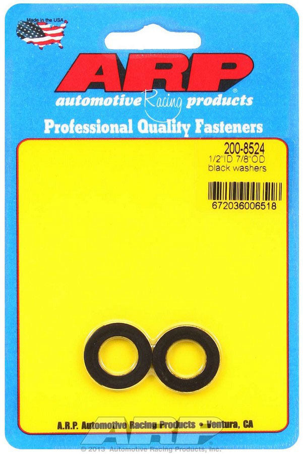 ARP Black Washers - 1/2 ID x 7/8 OD (2pk) 200-8524