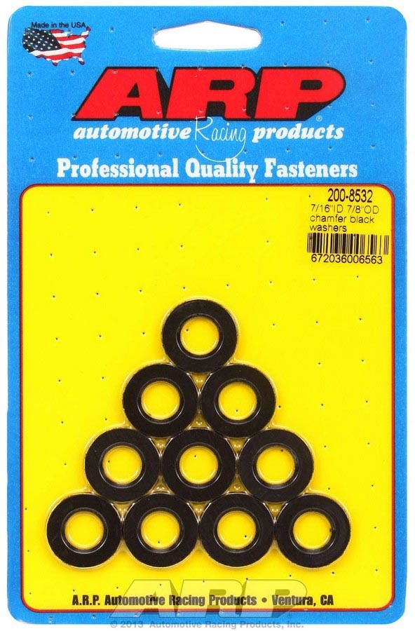 ARP Black Washers - 7/16 ID x 7/8 OD (10) 200-8532