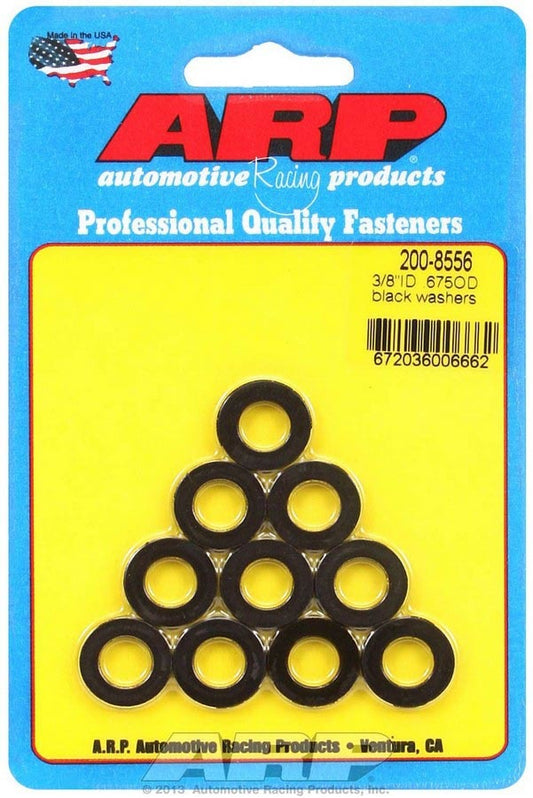 ARP Black Washers - 3/8 ID x .675 OD (10) 200-8556