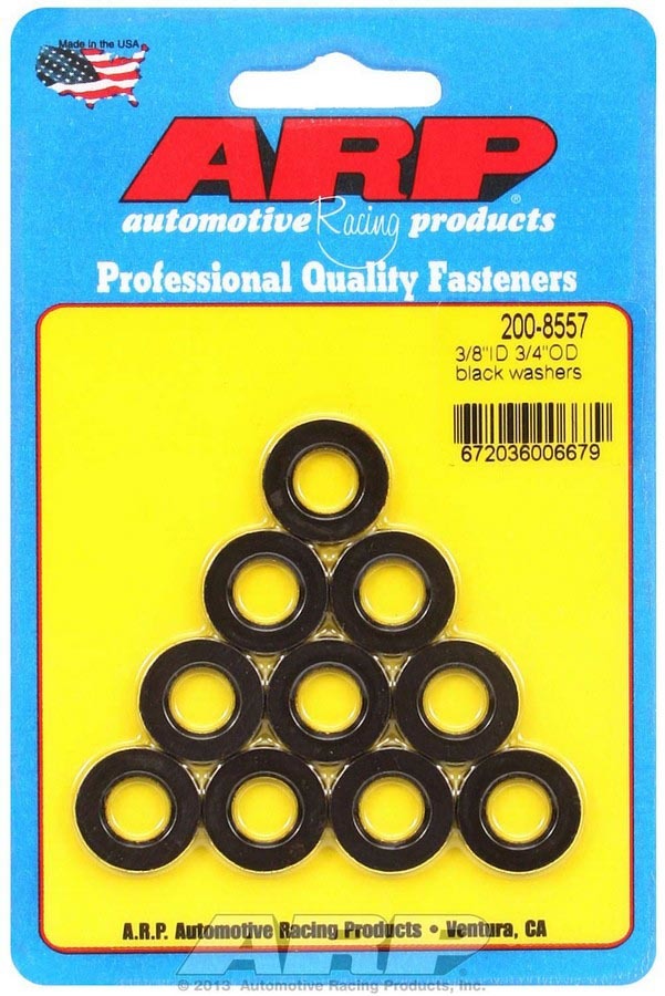 ARP Black Washers - 3/8 ID x 3/4 OD (10) 200-8557